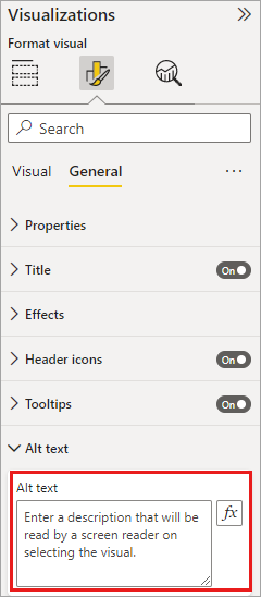 Power BI 辅助功能